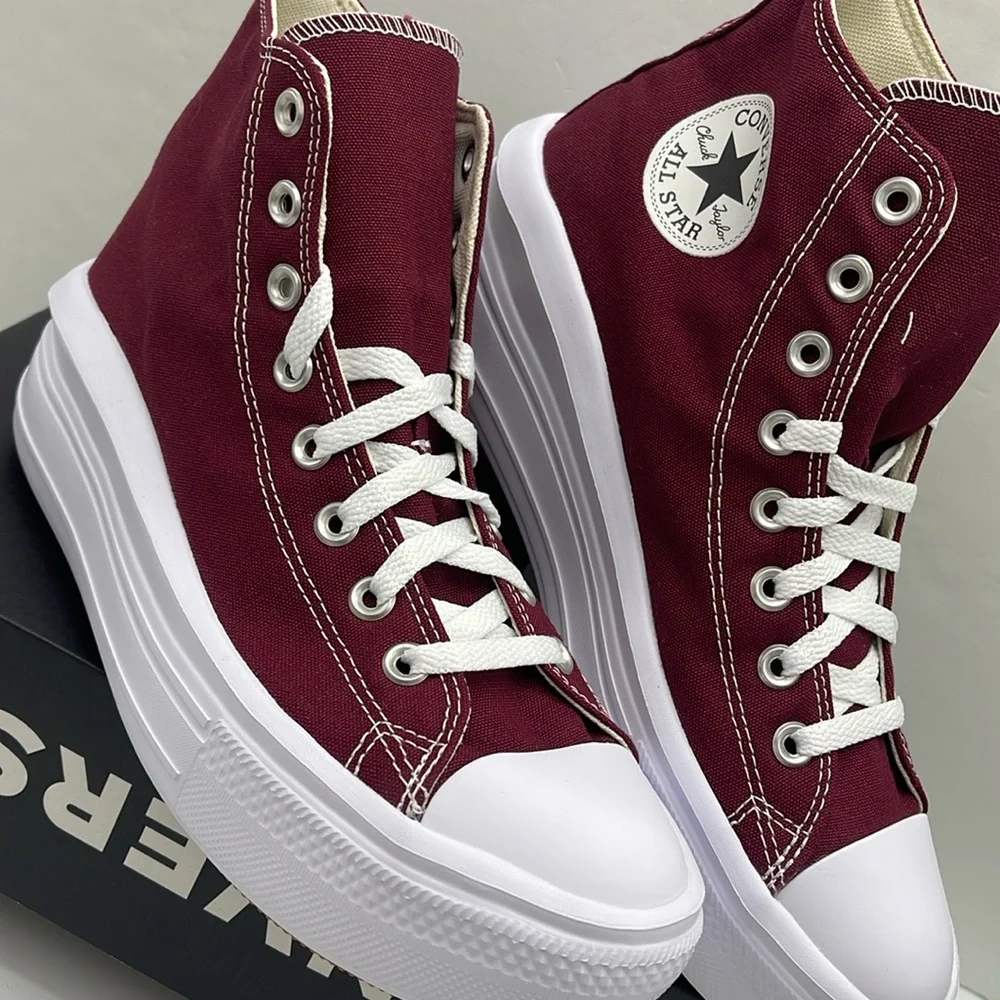 Converse WMNS High-Top Platform Sneakers A02430C CTAS MOVE HI
DARK BEETROOT/WHIT - Picture 5 of 16